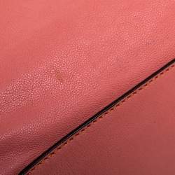 Pre Owned Chloe Cinnamon Rose Leather Elsie Top Handle Bag