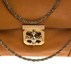 مملوكة مسبقًا حقيبة كتف كلوي إلسي جلد وردية فاتحة كبيرة