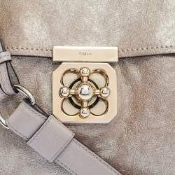 Pre Owned حقيبة كلوي ألسي جلد بني فاتح  متوسطة للكتف