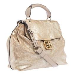 Pre Owned حقيبة كلوي ألسي جلد بني فاتح  متوسطة للكتف