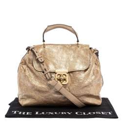 Pre Owned حقيبة كلوي ألسي جلد بني فاتح  متوسطة للكتف