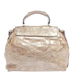 Pre Owned حقيبة كلوي ألسي جلد بني فاتح  متوسطة للكتف