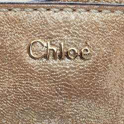 Pre Owned حقيبة كلوي ألسي جلد بني فاتح  متوسطة للكتف