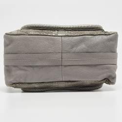 Chloe Grey Python and Leather Small Paraty Shoulder Bag