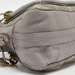 Chloe Grey Python and Leather Small Paraty Shoulder Bag
