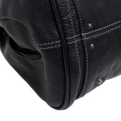 Pre Owned Chloe Black Leather Medium Paddington Satchel
