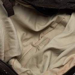 Pre Owned Chloe Dark Brown Metal Mesh and Leather Hobo
