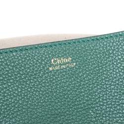 Chloe Green Leather Medium Drew Shoulder Bag