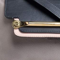 Pre Owned Chloe Tricolor Leather Clare Satchel