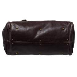 Pre Owned Chloe Dark Brown Leather Medium Paddington Satchel