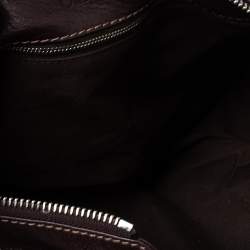 Pre Owned Chloe Dark Brown Leather Medium Paddington Satchel