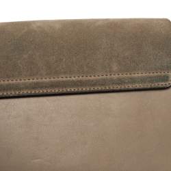 Pre Owned Chloe Dark Beige Leather and Suede Faye Shoulder Bag