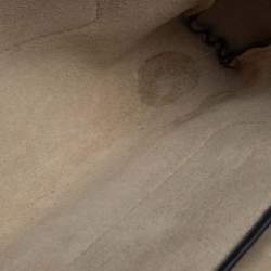 Pre Owned Chloe Dark Beige Leather and Suede Faye Shoulder Bag