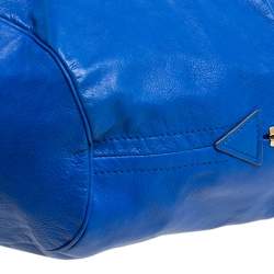 Pre Owned حقيبة هوبو كلوي ميلتون تريبل سلسلة جلد أزرق
