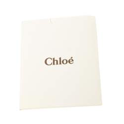 Pre Owned Chloe Brown/Rose Gold Python and Leather Silverado Satchel