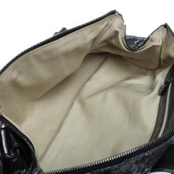 Pre Owned Chloe Metallic Dark Green Python Silverado Satchel