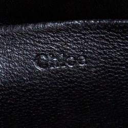 مملوكة مسبقًا Chloe Green Leather Small Nile Bracelet Minaudiere Crossbody Bag