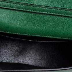 مملوكة مسبقًا Chloe Green Leather Small Nile Bracelet Minaudiere Crossbody Bag