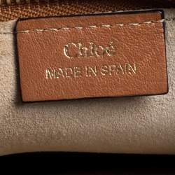 مملوكة مسبقًا حقيبة كتف كلوي جاين جلد وسويدي متعدد الألوان صغيرة بشراشيب