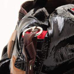 Pre Owned Chloe Black Patent Leather 'Audra' Tote