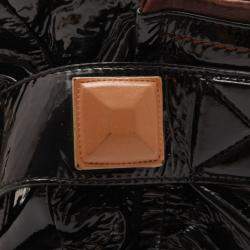 Pre Owned Chloe Black Patent Leather 'Audra' Tote