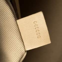 Chloe Brown/Tan Leather Zip Satchel