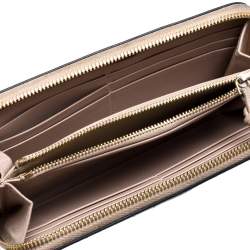Pre Owned Chloe Blue Python and Leather Baylee Zip Around Continental Wallet