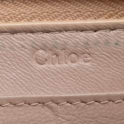 Pre Owned Chloe Blue Python and Leather Baylee Zip Around Continental Wallet