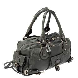 Pre Owned Chloe Olive Green Leather Medium Paddington Satchel