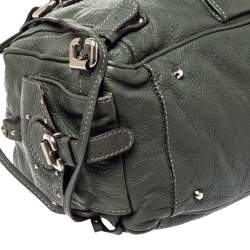 Pre Owned Chloe Olive Green Leather Medium Paddington Satchel