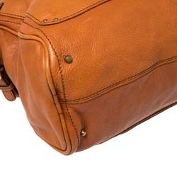 Pre Owned Chloe Brown Leather Large Paddington Satchel