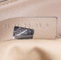 Chloe Grey Leather and Suede Medium Faye Backpack