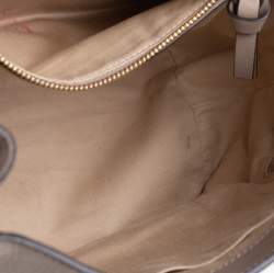 Chloe Grey Leather and Suede Medium Faye Backpack