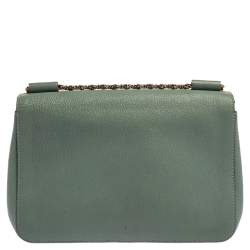 Chloe Pale Green Leather Medium Elsie Shoulder Bag