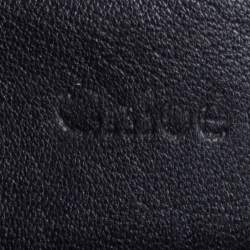 مملوكة مسبقًا Chloe Black Crystal Embellished Leather Flap Shoulder Bag