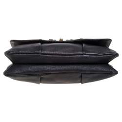 مملوكة مسبقًا Chloe Black Crystal Embellished Leather Flap Shoulder Bag