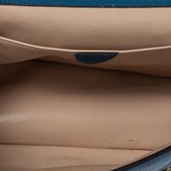 مملوكة مسبقًا Chloe Blue Leather Medium Crystal Embellished Elsie Shoulder Bag