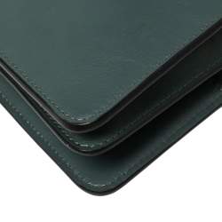 Pre Owned Chloe Sage Green Leather and Suede Mini Faye Crossbody Bag