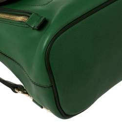 Pre Owned Chloe Green Leather and Suede Mini Faye Daye Backpack