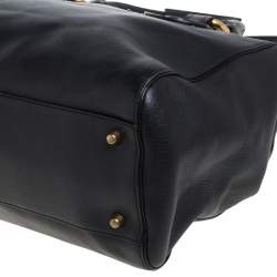 Pre Owned Chloe Black Leather Aurore Pure Paddington Tote 