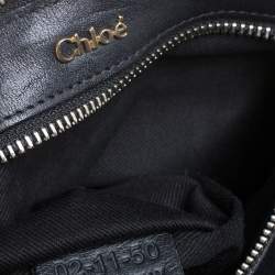 Pre Owned Chloe Black Leather Aurore Pure Paddington Tote 