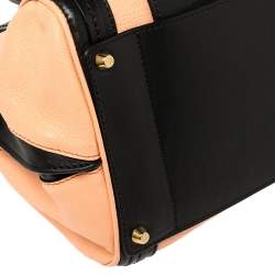 Pre Owned Chloe Beige/Black Leather Alice Satchel Bag