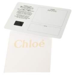 Pre Owned Chloe Beige/Black Leather Alice Satchel Bag