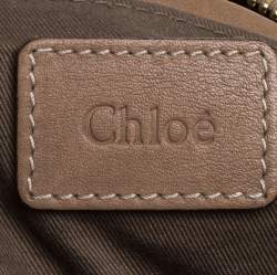 Pre Owned Chloe Beige Leather Large Marcie Satchel