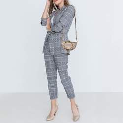 Pre Owned Chloe Taupe Leather Small Nile Bracelet Minaudiere Crossbody Bag 