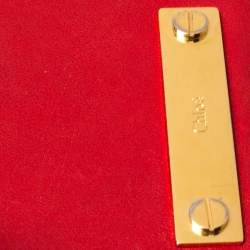 Pre Owned Chloé Red Leather Fold Over Flap Wallet