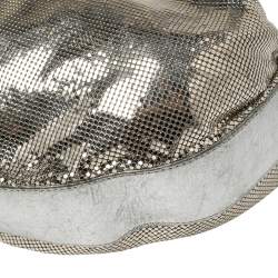 Pre Owned حقيبة هوبو كلوى شينمايل جلد وشبك معدن فضية