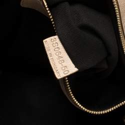 Pre Owned Chloe Metallic Gold/Beige Checkered Leather Ethel Satchel