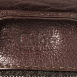 Pre Owned Chloe Choco Brown Leather Medium Paddington Satchel