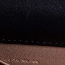 Pre Owned حقيبة كروس كلوي مينوديار سوار نايل صغير جلد طباعة زهور أسود